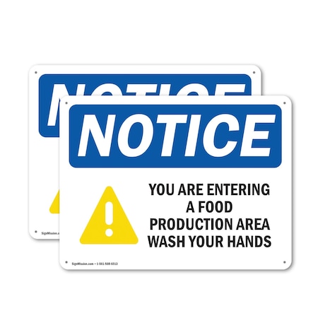 Signmission Safety Culture Sign, 10 in Width, Aluminum, Rectangle OS-2PACK-NS-A-710-L-19090